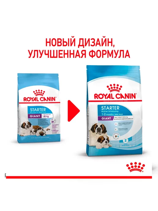 Сухой корм Royal canin Starter для собак, крупные, щенки, 4 кг, фото 3