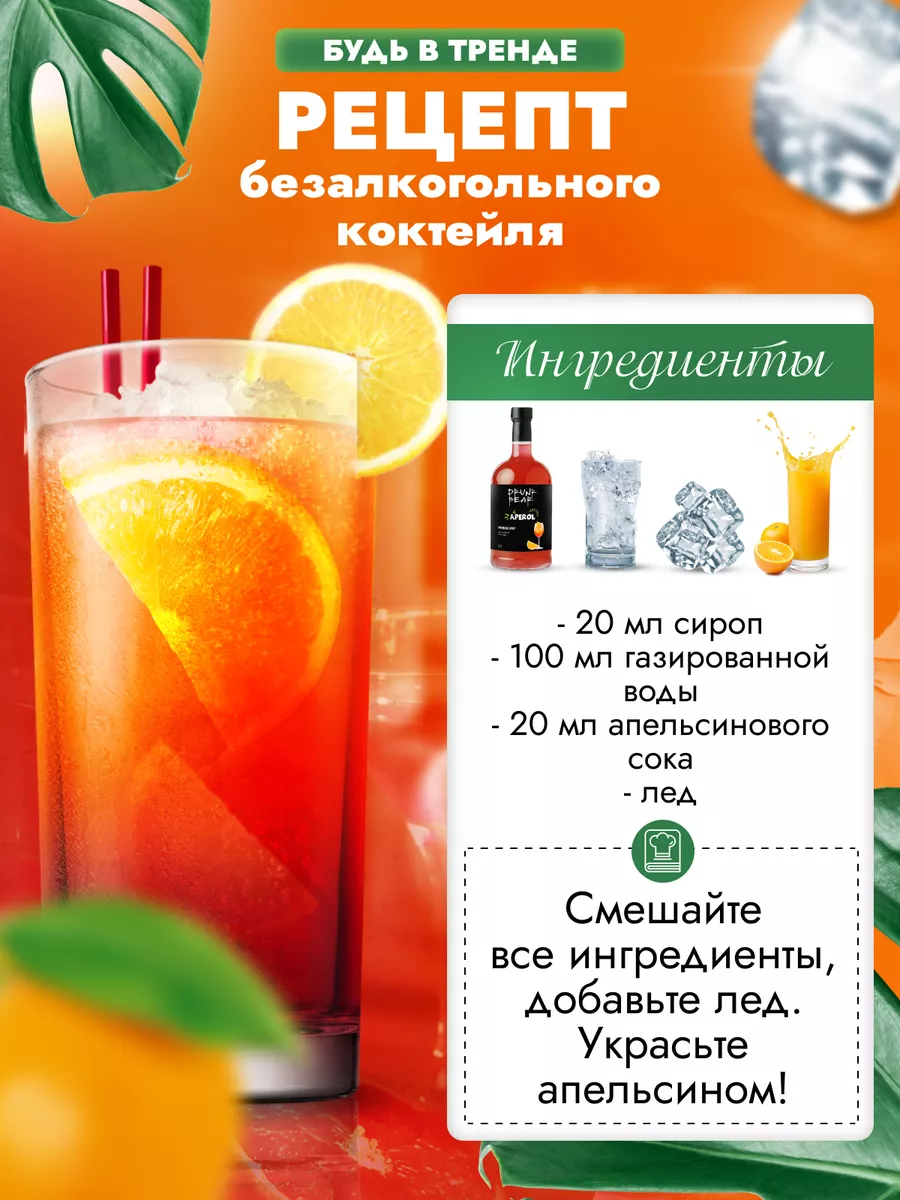 Сироп Апероль Шприц для коктейлей Drunk Bear 174826445 купить за 402 ₽ в  интернет-магазине Wildberries