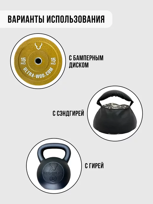 ULTRA-WOD Пояс для отягощений атлетический, черный, фото 4