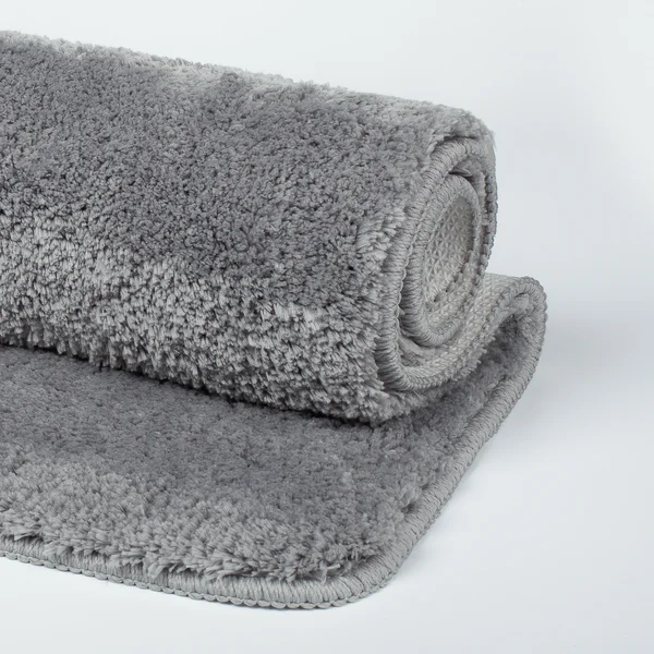 Фото товара на маркетплейсе wildberries Коврик для ванной большой серый 70x120