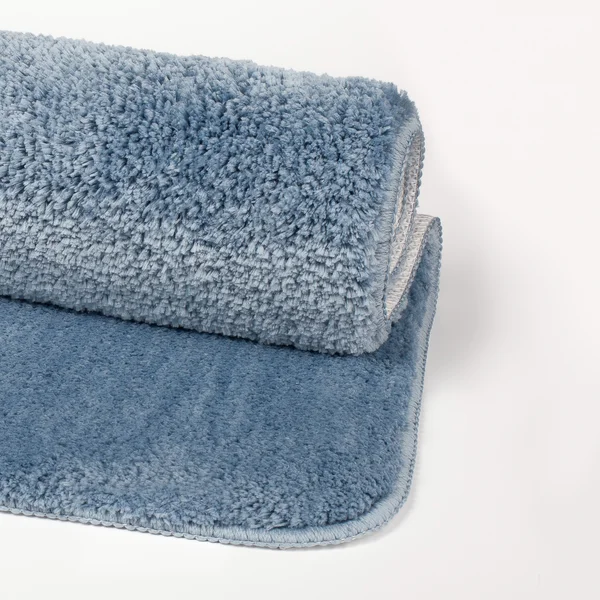 Фото товара на маркетплейсе wildberries Коврик для ванной большой синий 70x120