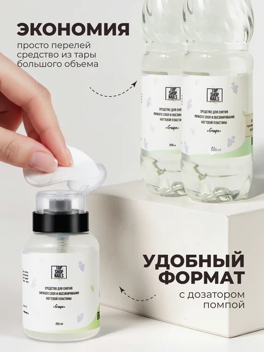 TopShopNails Средство для снятия липкого слоя и обезжиривания ногтей "ГРЕ…, вариант, фото 3