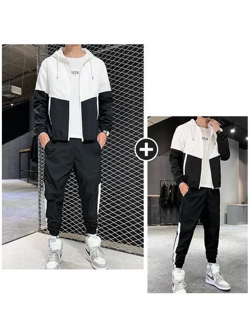 NTD Спортивный костюм с капюшоном комплект, черный, фото 5