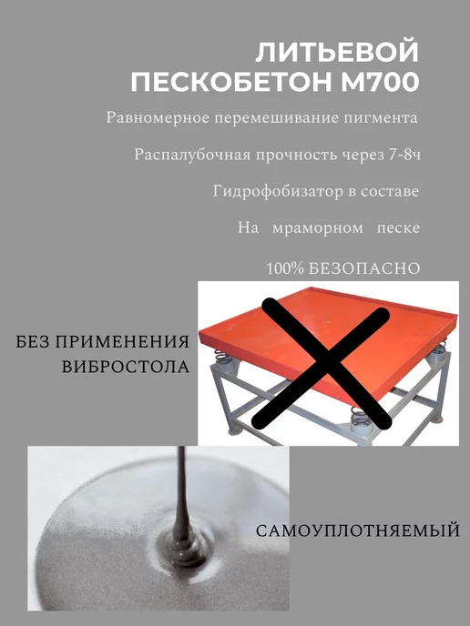 DIKORA Архитектурный пескобетон для творчества 4кг, 7 кг, фото 7