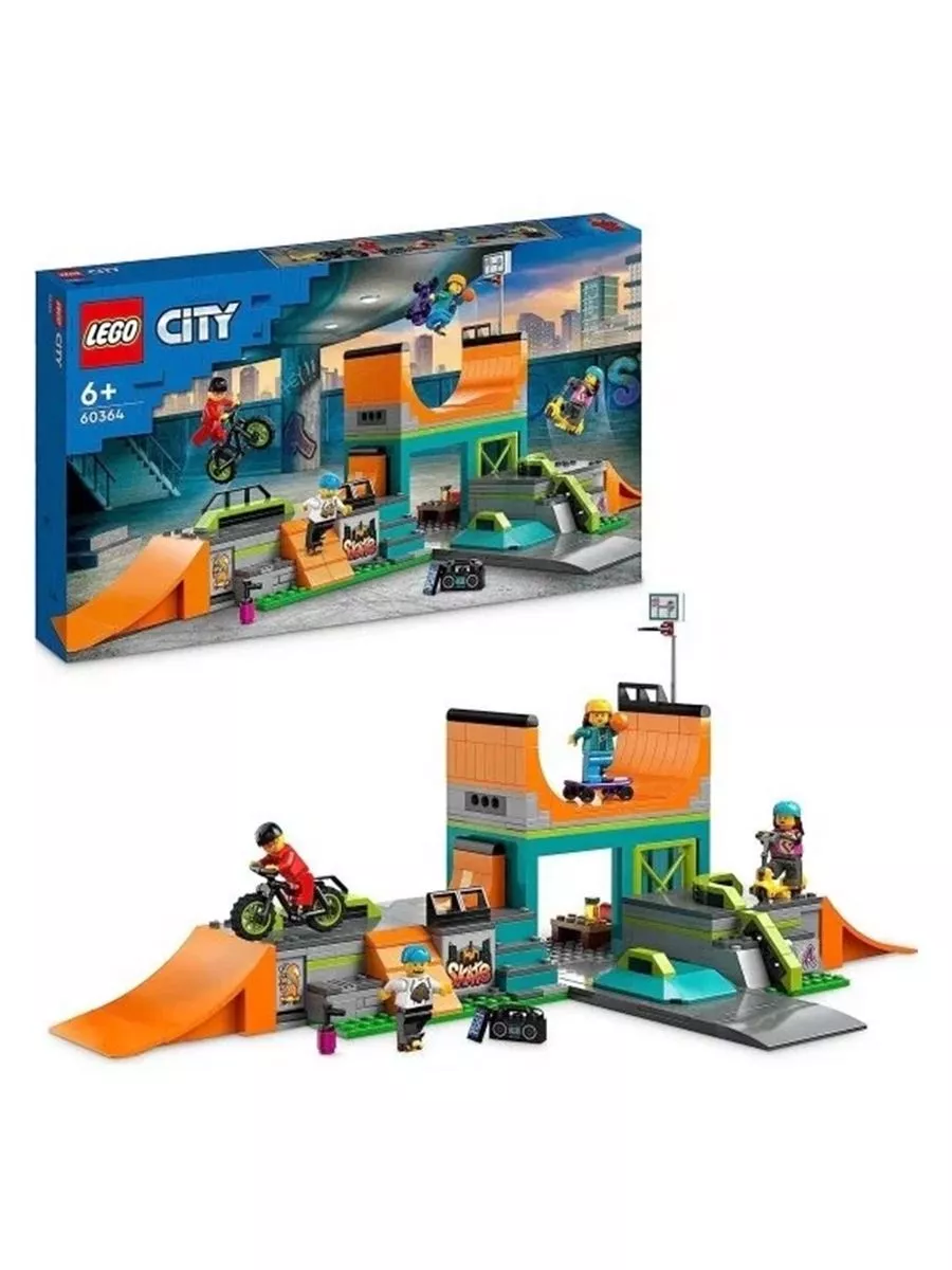 Конструктор CITY Уличный скейт-парк 454 детали Lego. 174876455 купить за 9  569 ₽ в интернет-магазине Wildberries