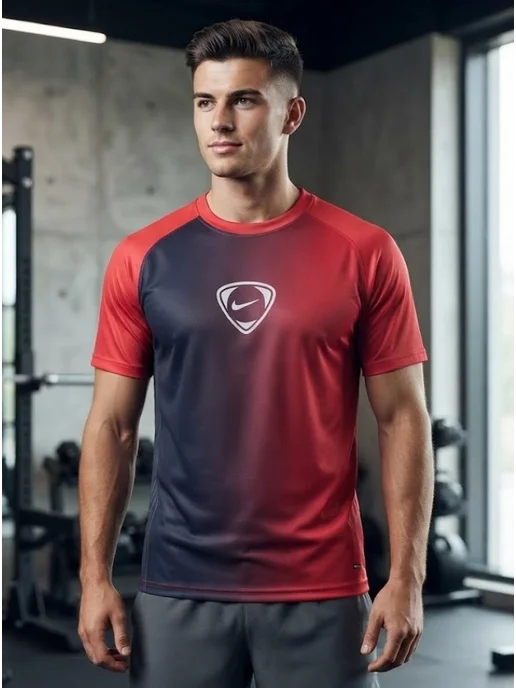 Nike майка футбольная найк, черный