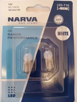 Светодиодные лампы LED W5W (T10, W2.1x9.5d) 6000K NARVA 174889474 купить за 382 ₽ в интернет-магазине Wildberries