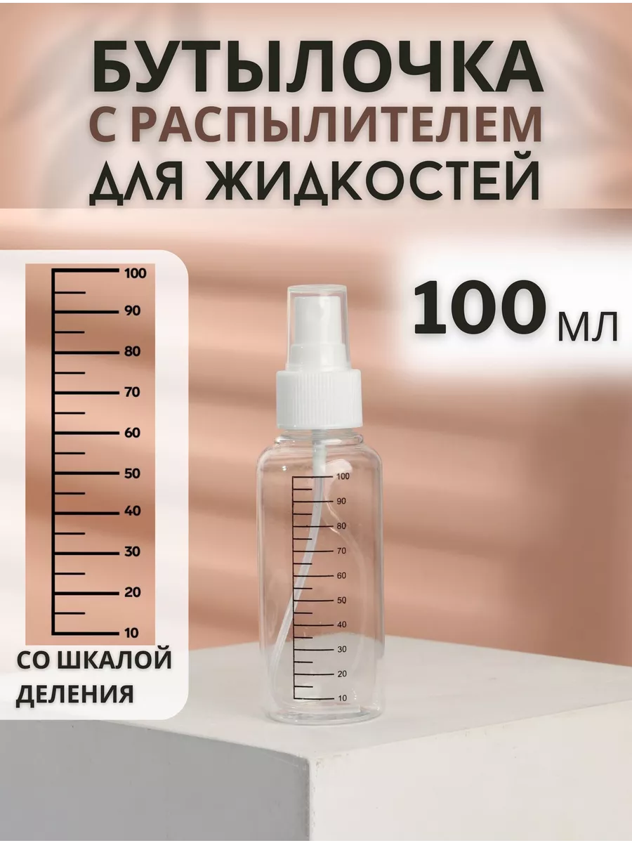 Флакон с распылителем для духов спрей дорожный со шкалой