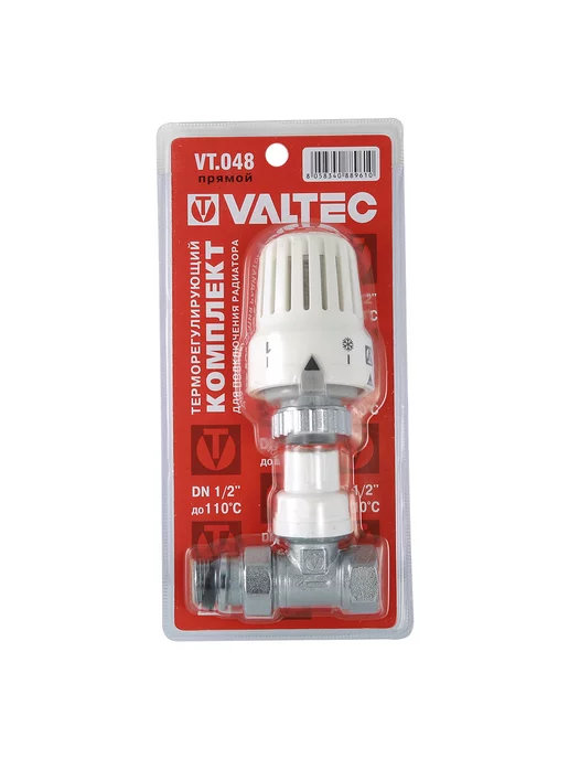 Valtec Клапан 1 2" для радиатора прямой термостатическая головка, вариант
