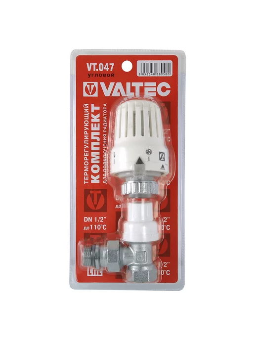 Valtec Клапан для радиатора угловой 1 2" термостатическая головка, вариант