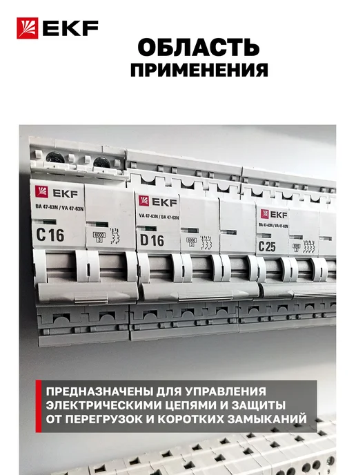 EKF Автоматический выключатель 2А однополюсный, серый, фото 2