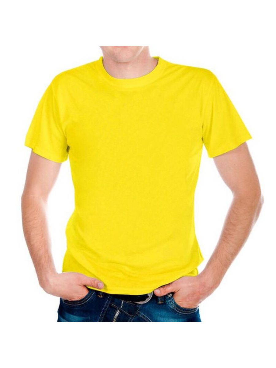 Желтые х б. Футболка желтая. Желтая футболка мужская. Трикотажная футболка мужская. Ярко желтая футболка.