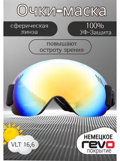 Горнолыжные очки маска со сменными линзами для катания SolarSport 174931265 купить за 985 ₽ в интернет-магазине Wildberries