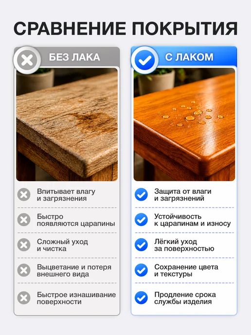 Malare Лак акриловый для дерева без запаха быстросохнущий 0,9 кг, 900 г, фото 4