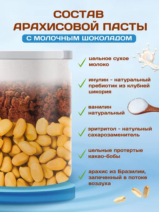 Намажь Орех Шоколадная паста без сахара низкокалорийная вкусняшка 1 кг, 1 кг, фото 2