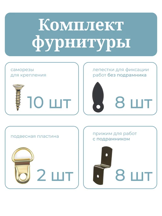 АРТБОРД + Рамка круглая 25 см, 2 шт, багет для картин из МДФ №1, 2 шт, фото 6