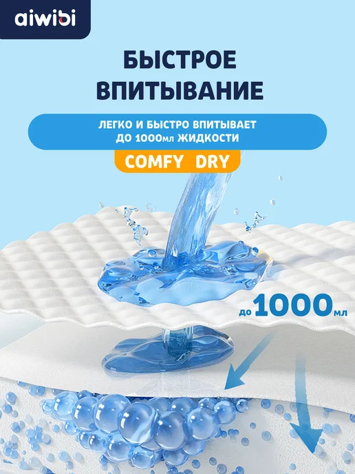 AIWIBI Подгузники айвиби Comfy dry 3 M (6-11 кг) 48шт, 611 кг, 48 шт, фото 4