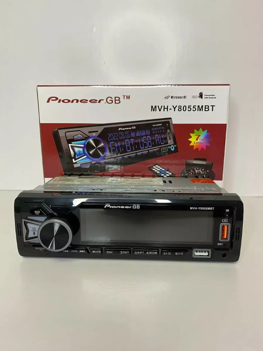 Автомагнитола пионер с bluetooth 1 din MVH-8055 Pioneer 174936815 купить за  1 512 ₽ в интернет-магазине Wildberries