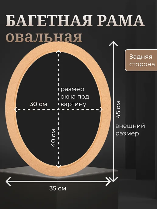АРТБОРД + Рамы для вышивки 30х40 см 2 шт, под покраску МДФ - №2, 30x40 см, 2 шт, фото 2
