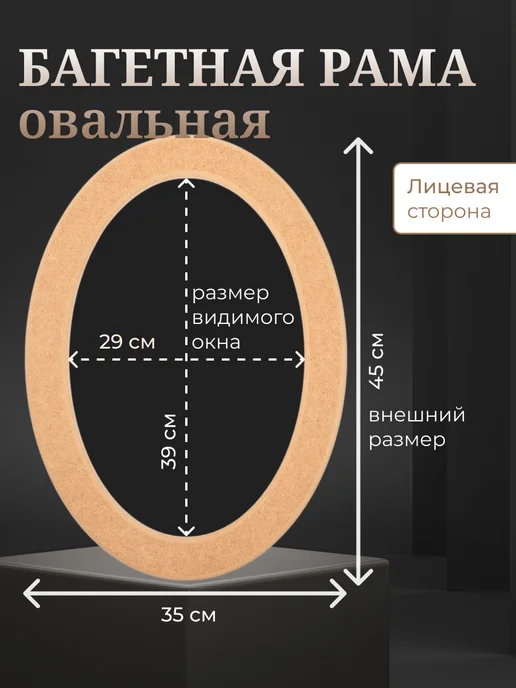 АРТБОРД + Рамы для вышивки 30х40 см 2 шт, под покраску МДФ - №2, 30x40 см, 2 шт, фото 3