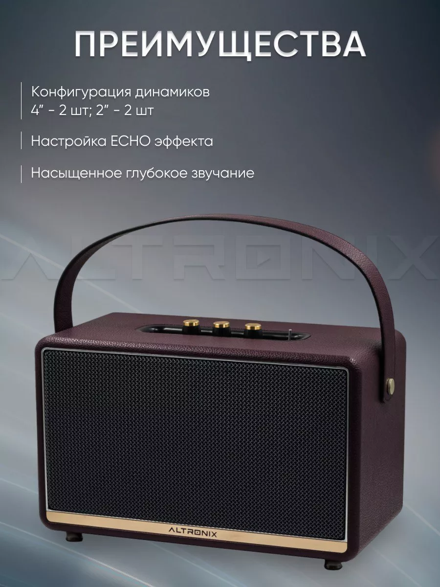 Портативная караоке система для дома SINGER 200D ALTRONIX 174948075 купить  в интернет-магазине Wildberries