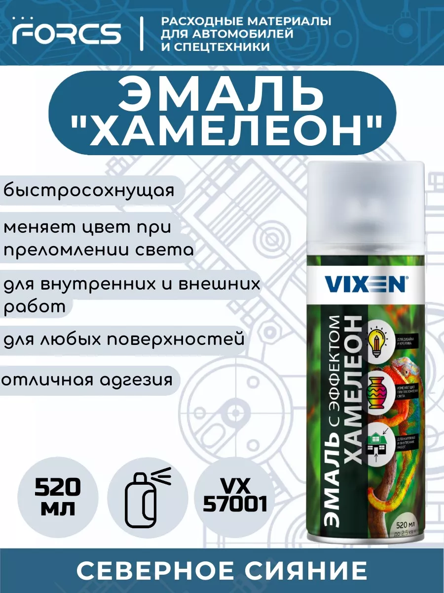 Эмаль VIXEN с эффектом Хамелеон VX57001 Северное сияние
