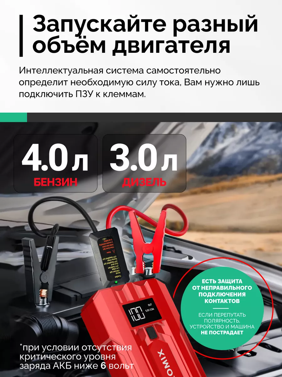 Пусковое устройство для аккумулятора автомобиля Kromix 174950215 купить за  4 158 ₽ в интернет-магазине Wildberries