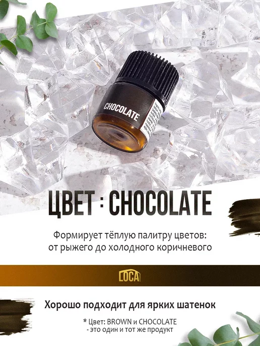 Loca professional Стойкая краска для бровей и ресниц Лока набор, черный, фото 2
