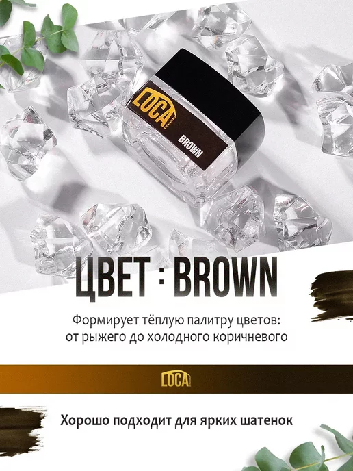 Loca professional Профессиональная краска для бровей и ресниц стойкая набор, черный, фото 2