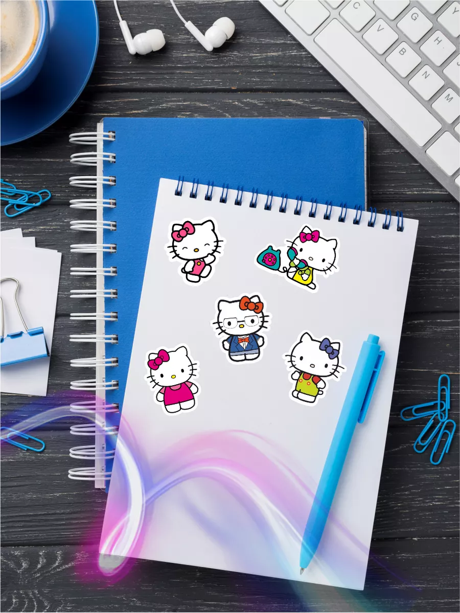 Наклейки, на чехол Хеллоу Китти Hello kitty Stickeria 174960908 купить за  223 ₽ в интернет-магазине Wildberries