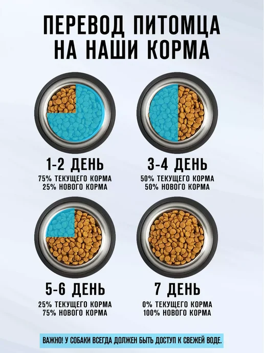 Сухой корм ТРАПЕЗА Активных Active для собак, средние, 2,5 кг, фото 5