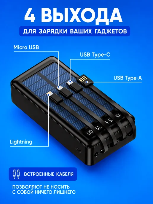 Bootleg Повербанк 50000 внешний аккумулятор для Iphone и Android, вариант, фото 2