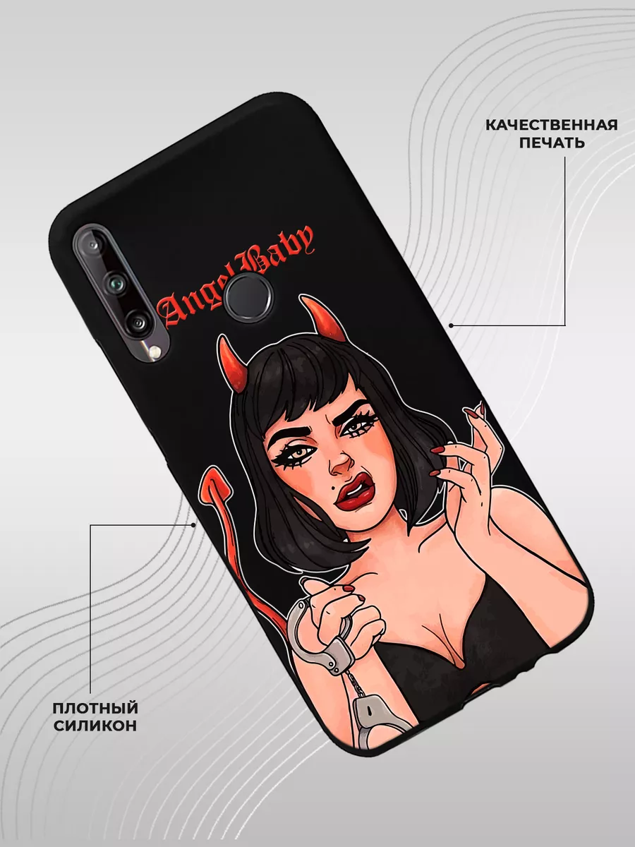 Чехол на Huawei P40 lite E и Honor 9C с принтом Девушка ANP Case 175014926  купить за 395 ₽ в интернет-магазине Wildberries