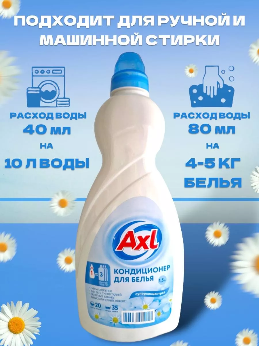 Кондиционер ополаскиватель для белья Axl 1,5 л LNhome 175039113 купить в  интернет-магазине Wildberries