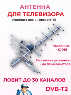 Антенна телевизионная пассивная уличная Принтолла 175059124 купить за 756 ₽ в интернет-магазине Wildberries