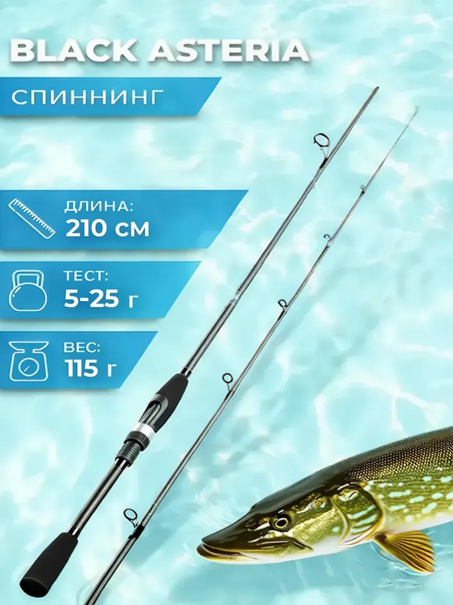 Спиннинг для рыбалки Black Asteria 210LM