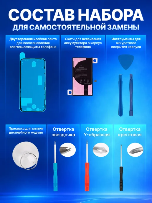 Fixiton Аккумулятор на iPhone 12, 12 Pro усиленный с верификацией, вариант, фото 5