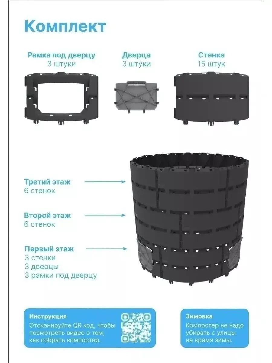 Компостер «Агроном Премиум» 1200л Альт-Пласт 175076217 купить за 3 831 ₽ в  интернет-магазине Wildberries