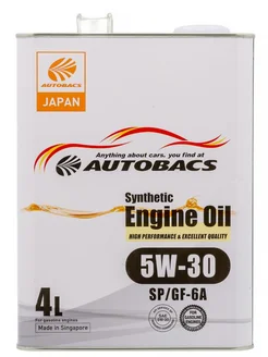 Масло моторное ENGINE OIL SYNTHETIC 5W30 синтетика, 4л AUTOBACS 175084792 купить за 4 976 ₽ в интернет-магазине Wildberries