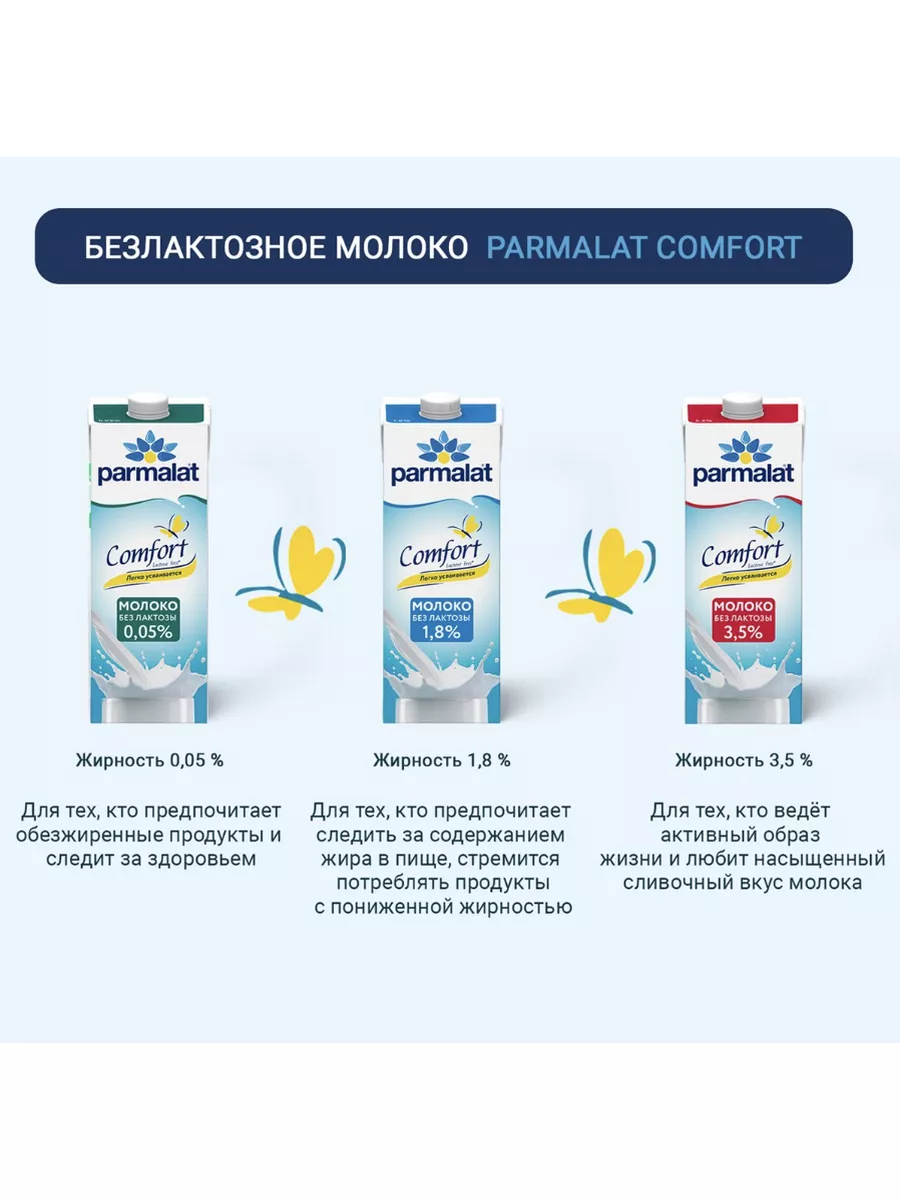 Молоко Безлактозное Пармалат Без Лактозы 3.5% 1 л х 3 шт Parmalat 175093336  купить за 844 ₽ в интернет-магазине Wildberries