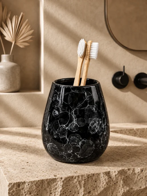 Bath Plus Набор для ванной комнаты керамический, черный, фото 6