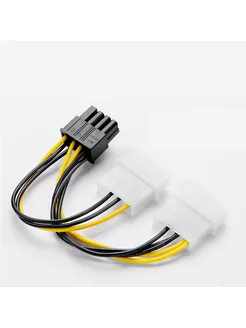 Кабель-переходник PCI-e 8 pin - MOLEX x2 ExpertLand 175118156 купить за 167 ₽ в интернет-магазине Wildberries