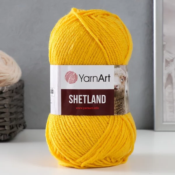 Пряжа для вязания «Shetland» 220м/100гр, 506 жёлтый