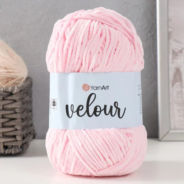 Пряжа для вязания «Velour» 170м/100гр, 854 розовый