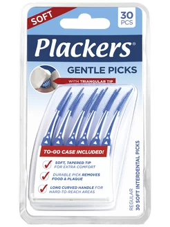 Межзубные ершики силиконовые Gentle Picks 30 шт Plackers 175124361 купить за 500 ₽ в интернет-магазине Wildberries