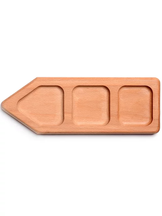 Менажница деревянная для закусок прямоугольная - фото 8