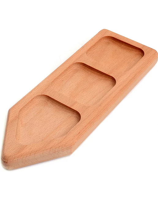 Менажница деревянная для закусок прямоугольная - фото 9
