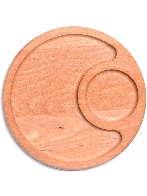 Менажница деревянная для закусок круглая - фото 9