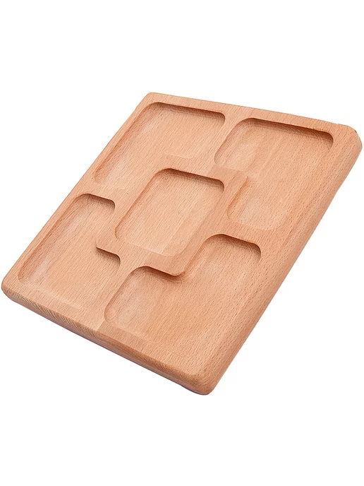 Менажница деревянная для закусок квадратная - фото 9