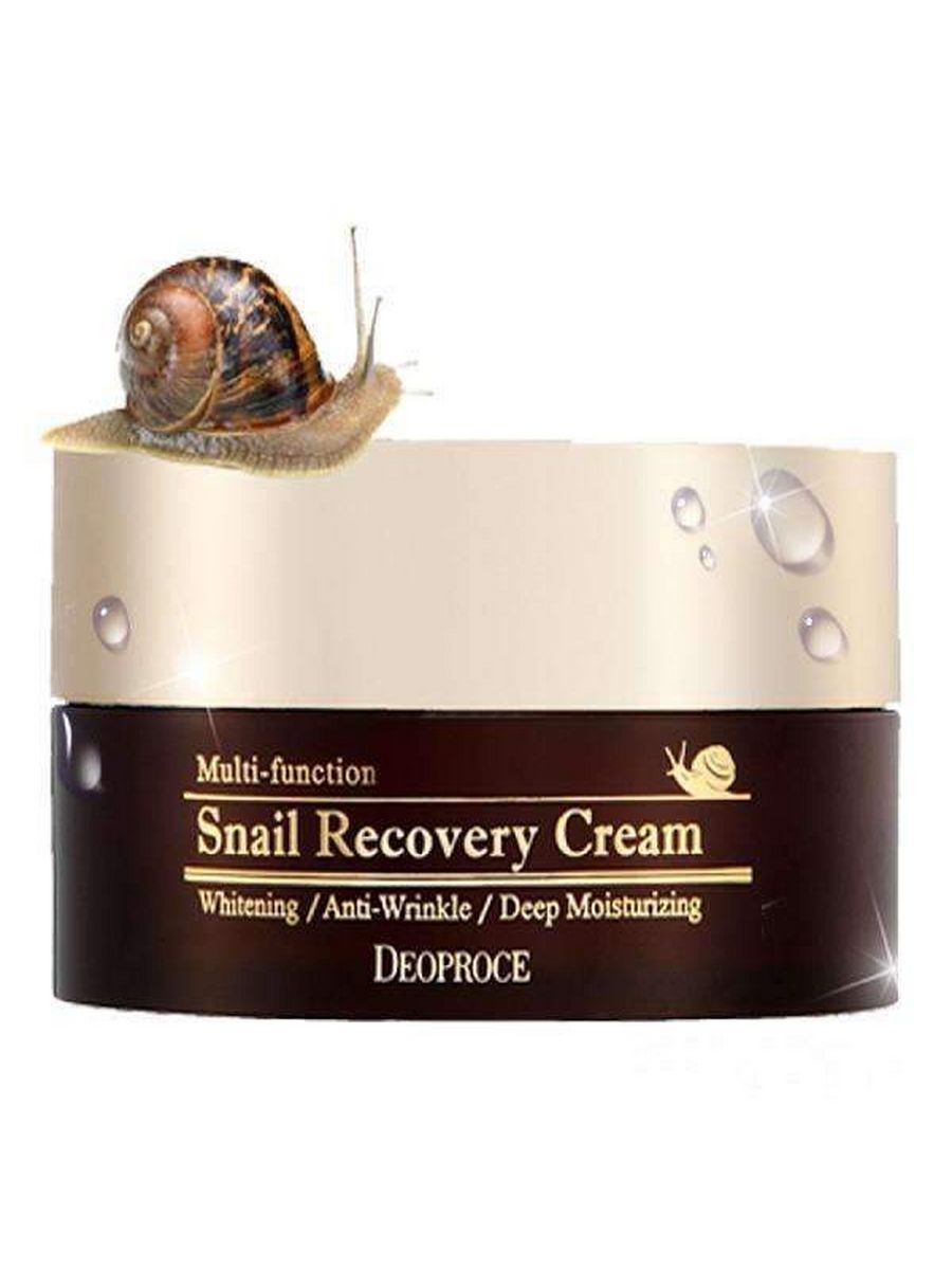 Улитка корейская косметика кострома. Deoproce Snail Recovery Cream, 100гр. Крем для лица с улиточным муцином. Крем с муцином улитки Корея. Snail крем с экстрактом улитки Корея.